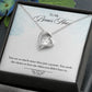 My Bonus Mom Necklace, Dear Mom, Mother's Day Necklace, Gift for Mom from Daughter, Son, Amazing Mom, Perfect Mother Mother's Day Gift, Love Knot Necklace Message Card and Gift Box Styles on Birthday, Christmas, Anniversary  Forever Love