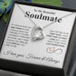 To My Beautiful Soulmate Necklace My Last Everything, Promise Necklace For Her, Fiance Gifts For Her, Valentine Gifts For Future Wife With Message Card Box LED, Soulmate Necklace For Women, To My Wife Necklace copy Forever Love