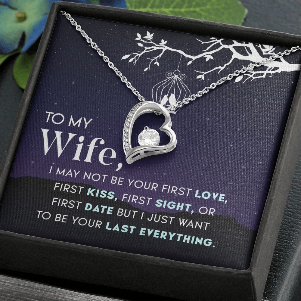 Birthday For Wife, Love Knot Necklace Gifts For Wife From Husband, To My Soulmate Necklace For Women, To My Wife Necklace Wedding Anniversary, I Love You, Meaningful Necklace Message Card and Gift Box Styles on Birthday, Christmas, Anniversary  Forever Lo