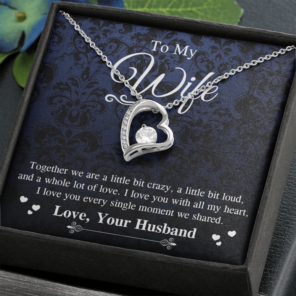 Valentine Gifts To My Soulmate Necklace Gifts for Wife from Husband, Wife Anniversary Gifts, Gift for Soulmate Necklace Message Card and Necklace Gift Box Gift Box Styles on Birthday, Wedding, Anniversary, Valentine Forever Love