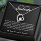 To My Lovely Soulmate Necklace Gift From Husband To My Badass Wife Pendant Valentine Jewelry with Message Card and Gift Box. Gift for Wife. Necklace Gift Set for Wife Necklace Gifts Box Gift Box Styles Forever Love