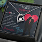 Couples Gifts, Nusre Wife Girlfriend Necklace Gifts From Husband, Wedding Anniversary Jewelry For Wife From Husband, Wife Birthday From Husband, To My Beautiful Girlfriend Message Card and Gift Box styles On Birthday, Christmas, Anniversary  Forever Love