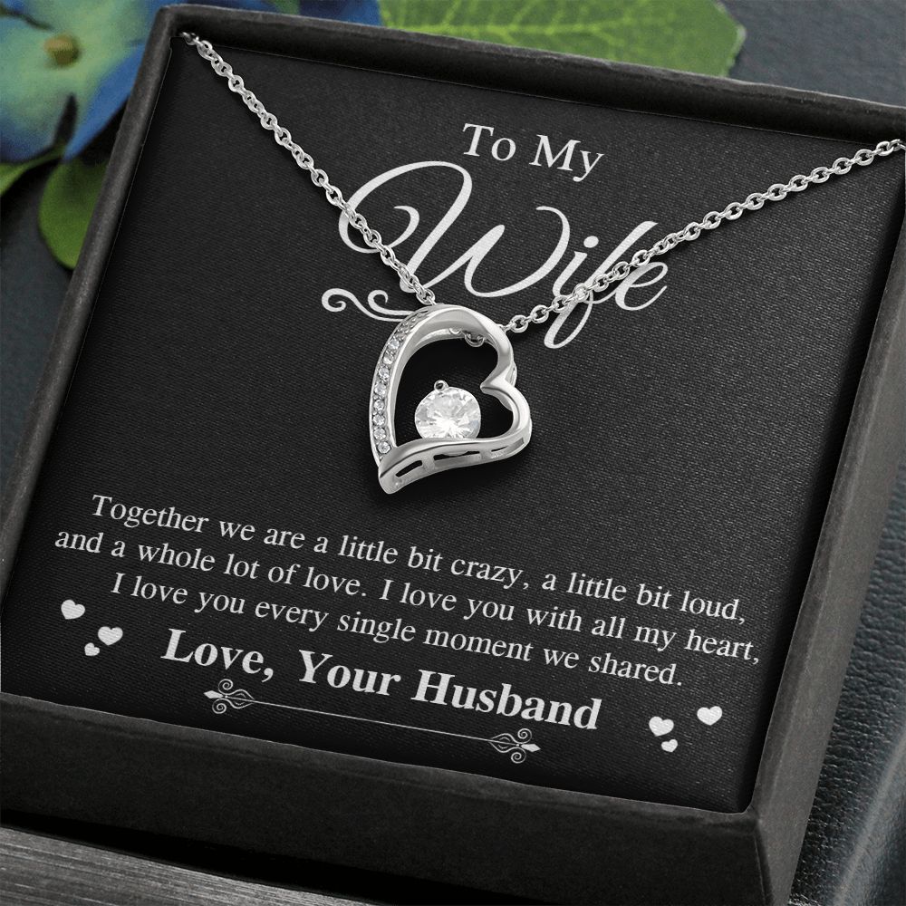 Valentine To My Soulmate Necklace Gifts for Wife from Husband, Wife Anniversary Gifts, Gift for Soulmate Necklace Message Card and Necklace Gift Box Gift Box Styles on Birthday, Wedding, Anniversary, Valentine Forever Love