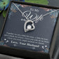Valentine Gifts To My Soulmate Necklace Gift for Wife from Husband, Wife Anniversary Gifts, Gift for Soulmate Necklace Message Card and Necklace Gift Box Gift Box Styles on Birthday, Wedding, Anniversary, Valentine Forever Love