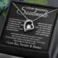 To My Beautiful Soulmate Necklace, Soulmate Jewelry For Women, Wife Necklace From Husband, Wife Valentine Gifts Necklace For Wife, Soulmate Gifts For Her, To My Future Wife Necklace Soulmate Forever Love