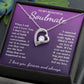 To My Beautiful Soulmate Necklace Gift for Her, Soulmate for Wife Birthday Gifts from Husband, Valentine for Women, Soulmate Gifts, Message Card and Necklace Gifts Box Gift Box Styles on Birthday, Wedding, Anniversary, Valentine Forever Love