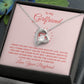 Love Knot Necklace, To My Girlfriend Gifts From Boyfriend, Girlfriend Jewelry, Girlfriend Anniversary For Girlfriend Gift, Necklace Message Card and Gift Box Styles on Birthday, Christmas, Anniversary  Forever Love