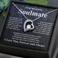 Gifts For Soulmate Birthday Gifts From Husband Necklace Valentines Days, Necklace for Future Soulmate, Wedding Necklace Jewelry for Wife Necklace Gifts from Husband - Soulmate Gift Necklace with Message Card and Gift Box Forever Love