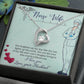 Couples Gifts, Nusre Wife Necklace Gifts From Husband, Wedding Anniversary Jewelry For Wife From Husband, Wife Birthday From Husband, To My Wife Message Card and Gift Box styles On Birthday, Christmas, Anniversary  Forever Love
