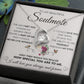 Personalized Valentine Gift For Wife, To My Soulmate Necklace For Women, Soulmate Jewelry, To My Wife Necklace From Husband, Necklace Custom Name Message Card and Gift Box Styles on Birthday, Christmas, Wedding, Anniversary Forever Love