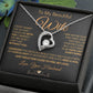 My Beautiful Soulmate Necklace Future Wife Gifts, Promise Necklace For Her, Fiance Gifts For Her, Valentine Gifts For Future Wife With Message Card Box LED, Soulmate Necklace For Women, To My Wife Necklace Forever Love