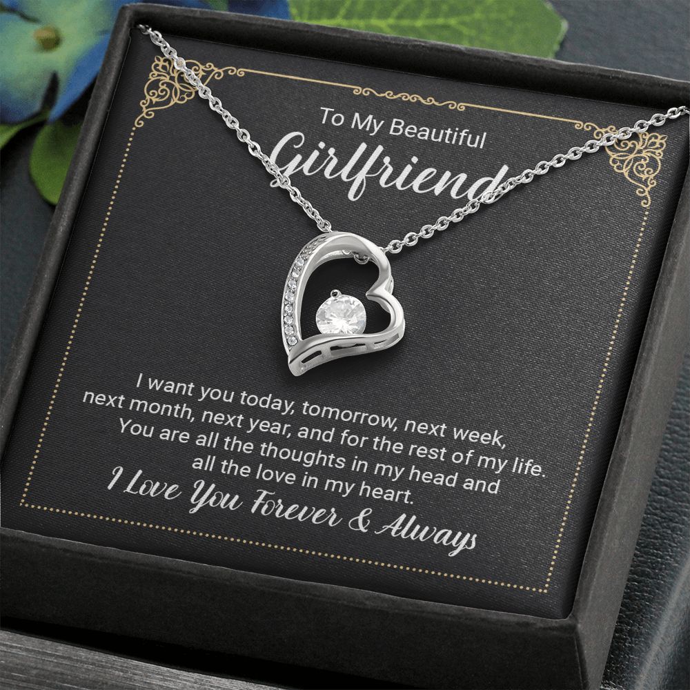 to My Future Wife Necklace, to my Wife, Necklaces For Wife From Husband With, Meaningful Necklace Message Card and Gift Box Styles on Birthday, Christmas, Anniversary  Forever Love