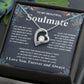 Gifts For Soulmate Birthday Gifts From Husband Necklace Valentines Days, Necklace for Future Soulmate, Birthday Wedding Jewelry for Wife Necklace Gifts from Husband - Soulmate Gift Necklace with Message Card and Gift Box Forever Love