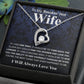 Gifts For Wife Birthday Gifts From Husband Necklace Valentines Day, Necklace for Future Soulmate, Wedding Valentine Jewelry for Wife Necklace Gifts from Husband - Soulmate Gift Necklace with Message Card and Gift Box Forever Love
