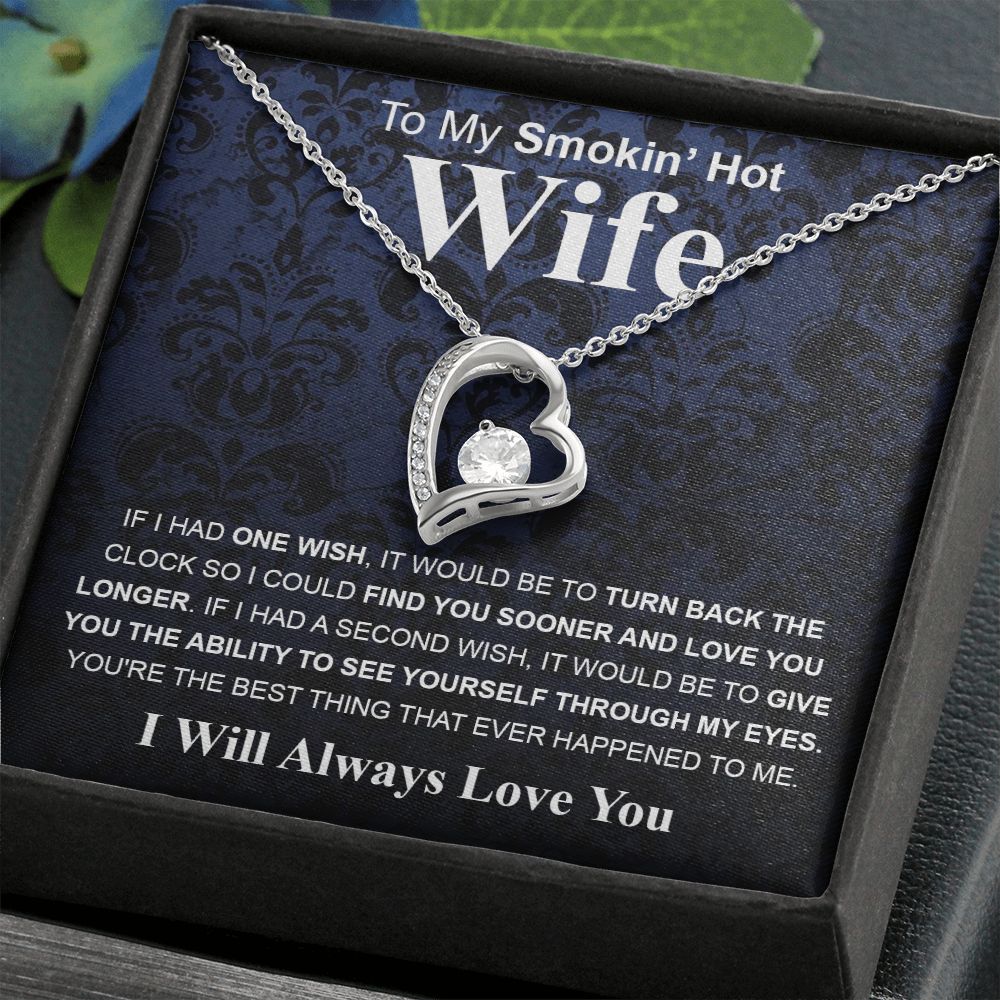 Gifts For Wife Birthday Gifts From Husband Necklace Valentines Day, Necklace for Future Soulmate, Wedding Valentine Jewelry for Wife Necklace Gifts from Husband - Soulmate Gift Necklace with Message Card and Gift Box Forever Love