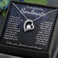 To My Beautiful Soulmate Necklace Gift for Her, Soulmate for Wife Birthday Gifts from Husband, Wedding for Women, Soulmate Gifts, Message Card and Necklace Gifts Box Gift Box Styles on Birthday, Wedding, Anniversary, Valentine Forever Love