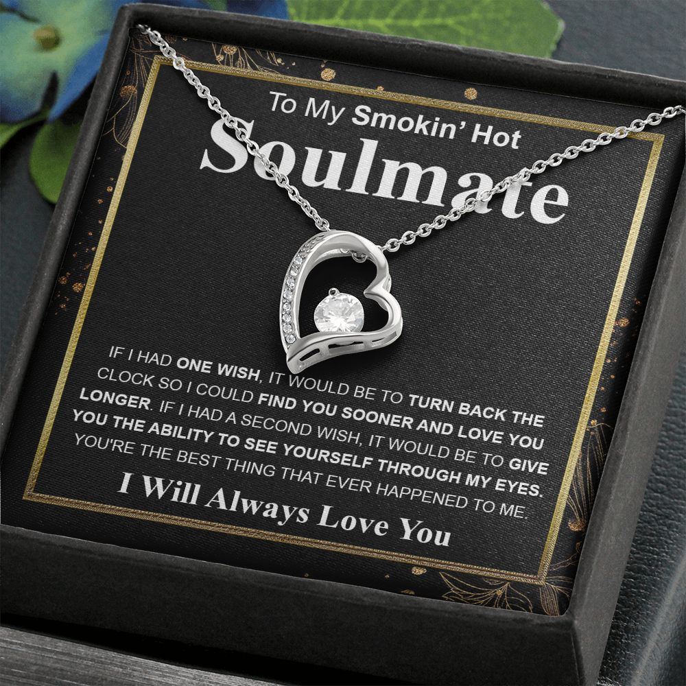 Gifts For Soulmate Birthday Gifts From Husband Necklace Valentines Day, Necklace for Future Soulmate, Valentine Necklace Jewelry for Wife Necklace Gifts from Husband - Soulmate Gift Necklace with Message Card and Gift Box.jpg Forever Love