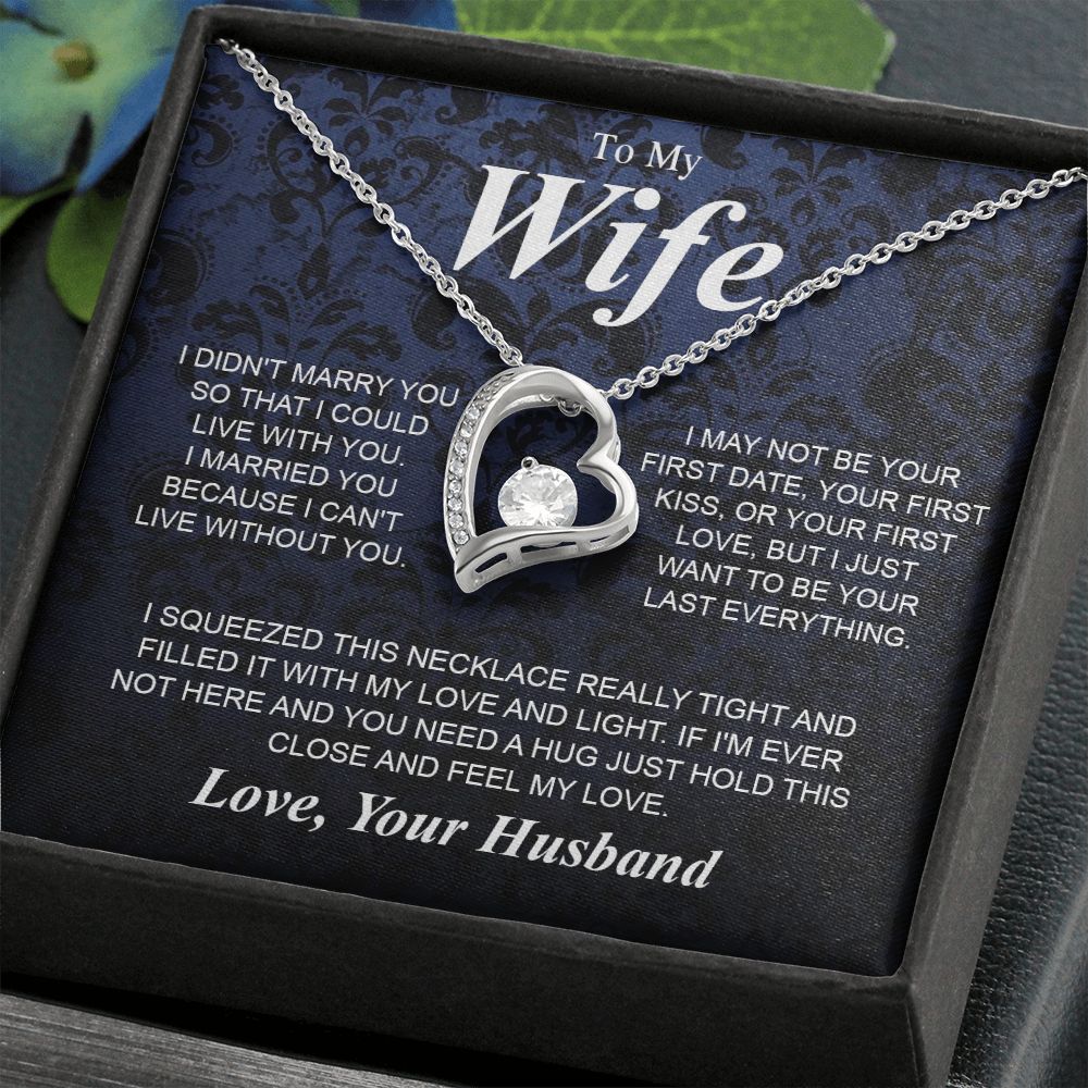 To My Soulmate Necklace Gifts for Wife from Husband, Soulmate Valentine Gifts, Gift for Soulmate Necklace Message Card and Necklace Gift Box Gift Box Styles on Birthday, Wedding, Anniversary, Valentine Forever Love