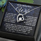 To My Beautiful Wife Necklace Gift for Her, Soulmate for Wife Birthday Gifts from Husband, Wedding Jewelry for Women, Soulmate Gifts, Message Card and Necklace Gifts Box Gift Box Styles on Birthday, Wedding, Anniversary, Valentine Forever Love