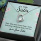 Couples Gifts, To My Sister Necklace Gifts From Husband, Wedding Anniversary Jewelry For Wife From Husband, Wife Birthday From Husband, To My Soulmate Message Card and Gift Box styles On Birthday, Christmas, Anniversary  Forever Love