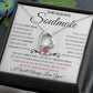 My Beautiful Soulmate Necklace Future Wife Gifts, Promise Necklace For Her, Fiance Gifts For Her, Valentine Birthday Gifts For Future Wife With Message Card Box LED, Soulmate Necklace For Women, To My Wife Necklace Forever Love
