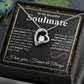 To My Beautiful Soulmate Necklace My Last Everything, Promise Necklace For Her, Fiance Gifts For Her, Wedding Valentine Gifts For Future Wife With Message Card Box LED, Soulmate Necklace For Women, To My Wife Necklace Forever Love