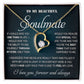 Personalized Valentine Gift For Wife, To My Soulmate Necklace For Women, Soulmate Necklace, To My Wife Necklace From Husband, Necklace Custom Name Message Card and Gift Box Styles on Birthday, Christmas, Wedding, Anniversary Forever Love
