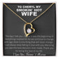 Couples Gifts, To My Smokin's Hot Wife Necklace, Bonus Necklace Gift For Her, Birthday Gift Necklaces Customer Name Message Card and Gift Box styles On Birthday, Christmas, Anniversary Forever Love