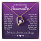 To My Beautiful Soulmate Necklace Gift, Soulmate for Wife Birthday Gifts from Husband, Valentine for Women, Soulmate Gifts, Message Card and Necklace Gifts Box Gift Box Styles on Birthday, Wedding, Anniversary, Valentine Forever Love