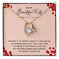 Couples Gifts, To My Beautiful Wife Necklace Gifts From Husband, Wedding Anniversary Jewelry For Wife From Husband, Wife Birthday From Husband, To My Soulmate Message Card and Gift Box styles On Birthday, Christmas, Anniversary  Forever Love