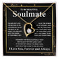Gifts For Soulmate Birthday Gifts From Husband Necklace Valentines Days, Necklace for Future Soulmate, Valentine Wedding Jewelry for Wife Necklace Gifts from Husband - Soulmate Gift Necklace with Message Card and Gift Box Forever Love