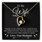 Valentine To My Soulmate Necklace Gifts for Wife from Husband, Wife Anniversary Gifts, Gift for Soulmate Necklace Message Card and Necklace Gift Box Gift Box Styles on Birthday, Wedding, Anniversary, Valentine Forever Love