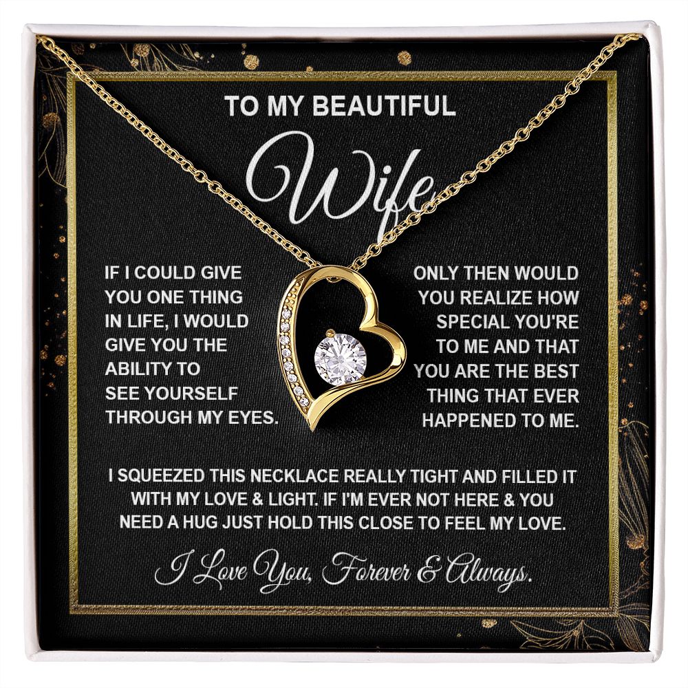 Wife Necklace Gifts From Husband, For Soulmate From Husband, Wife Gifts From Husband, Necklaces For Wife From Husband To My Soulmate Necklace Message Card and Necklace Gift Box Gift Box Styles on Birthday, Wedding, Anniversary, Valentine Forever Love