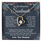 Soulmate Necklace from Husband, Valentine Romantic Gift for Wife from Husband to My Wife Necklaces for Wife Birthday Gifts, Wife Jewelry Necklace Message Card and Necklace Gift Box Gift Box Styles on Birthday, Wedding, Anniversary, Valentine Forever Love