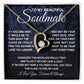 To My Beautiful Soulmate Necklace, Soulmate Jewelry For Women, Wife Necklace From Husband, Soulmate Gift For Her, To My Future Soulmate Necklace Message Card and Necklace Gift Box Gift Box Styles on Birthday, Wedding, Anniversary, Valentine Forever Love