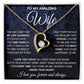 to My Wife Necklace, Soulmate Jewelry for Women, Wife Gifts from Husband, Anniversary Necklace for Wife Soulmate Gifts Future Wife Necklace Message Card and Gift Box Styles on Birthday, Wedding, Anniversary, Valentine Forever Love