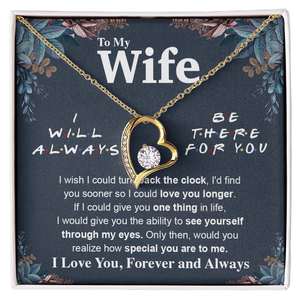 To My Wife Necklace To My Future Wife Necklace Gifts, Promise Necklace For Her, Fiance Gifts For Her, Anniversary Necklace Gifts For Soulmate From Husband With Message Card Box LED, Soulmate Necklace For Women, To My Wife Necklace Forever Love