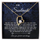 To My Soulmate Necklace Gift, Necklaces For Wife from Husband, Soulmate Necklace to My Beautiful Wife, Necklace For Soulmate with Message Card and Necklace Gift Box Gift Box Styles on Birthday, Christmas, Wedding, Anniversary, Valentine Forever Love