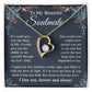 Soulmate Necklace Gift for Her, Soulmate Jewelry, Necklace for Future Wife, Anniversary Valentine Jewelry for Wife Necklace Gifts from Husband - Soulmate Gift Necklace with Message Card and Gift Box Forever Love