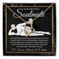 To My Beautiful Soulmate Necklace For Women, Funny Gifts For Girlfriend,Valentine Christmas Presents For Girlfriend, Best Birthday Meaningful Gift Ideas For Wife, Women Romantic Jewelry For Her Wedding Message Card and Gift Box Styles Forever Love