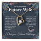 To My Future Wife Necklace My Last Everything, Promise Necklace For Her, Fiance Gift For Her, Wedding Gifts For Future Wife With Message Card Box LED, Soulmate Necklace For Women, To My Wife Necklace Forever Love