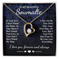 To My Beautiful Soulmate Necklace Gift, Soulmate for Wife Birthday Gifts from Husband, Wedding for Women, Soulmate Gifts, Message Card and Necklace Gifts Box Gift Box Styles on Birthday, Wedding, Anniversary, Valentine Forever Love