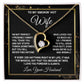 Wife Necklace Gifts from Husband, Anniversary Gifts for Wife from Husband, Wife Valentine Gift from Husband, To My Wife Necklace Message Card and Necklace Gifts Box Gift Box Styles on Birthday, Wedding, Anniversary, Valentine Forever Love