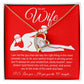 To My Wife Necklace For Women, Funny Gifts For Girlfriend,Valentine Presents For Girlfriend, Best Birthday Meaningful Gift Ideas For Wife, Women Romantic Jewelry For Her Anniversary Message Card and Gift Box Styles  Forever Love
