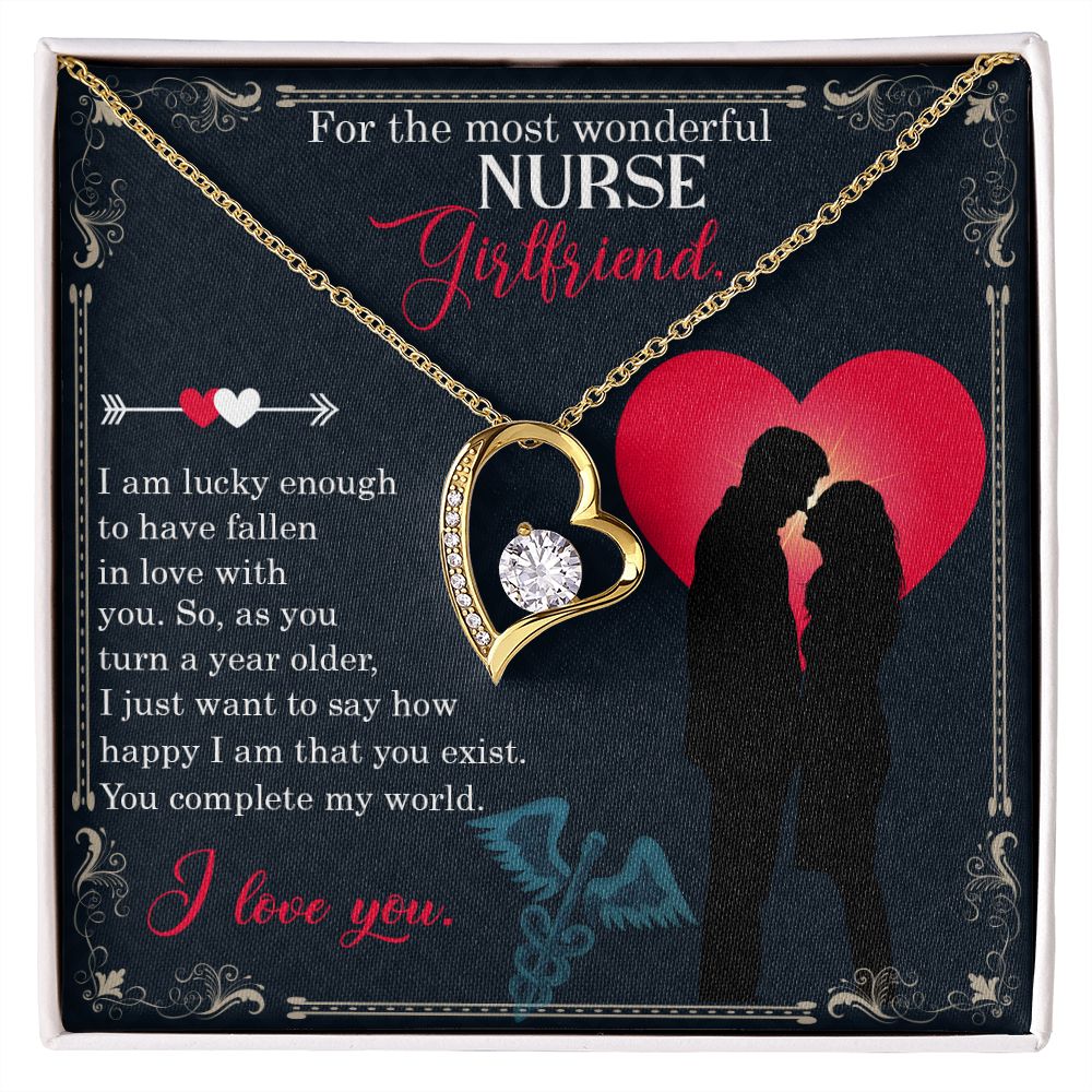 Couples Gifts, Nusre Wife Girlfriend Necklace Gifts From Husband, Wedding Anniversary Jewelry For Wife From Husband, Wife Birthday From Husband, To My Beautiful Girlfriend Message Card and Gift Box styles On Birthday, Christmas, Anniversary  Forever Love