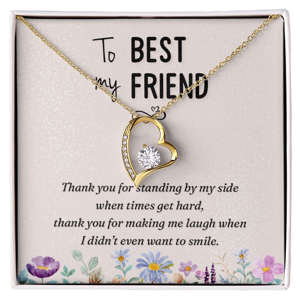 To My Best Friend On Her Wedding Day Necklace, Soul Sisters Necklace, BFF Necklace, Best Friend Gift Jewelry, Long Distance, Friends, Meaningful Necklace Message Card and Gift Box Styles on Birthday, Christmas, Anniversary  Forever Love