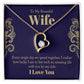 To My Beautiful Wife, Love Knot Necklace Gifts For Wife From Husband, To My Soulmate Necklace For Women, To My Wife Necklace Wedding Anniversary, I Love You, Meaningful Necklace Message Card and Gift Box Styles on Birthday, Christmas, Anniversary Forever