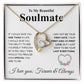 Beautiful Soulmate Necklace My Last Everything, Promise Necklace For Her, Fiance Gifts For Her, Valentine Gifts For Future Wife With Message Card Box LED, Soulmate Necklace For Women, To My Wife Necklace copy Forever Love