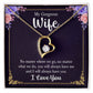 To My Wife Necklace Romantic Gifts For Her Unique Necklaces For Wife From Husband Cute Valentines Day Anniversary Birthday, Love Knot Meaningful Necklace Message Card and Gift Box Styles on Birthday, Christmas, Anniversary  Forever Love