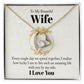 Wife Necklace Gifts From Husband, Wedding Anniversary Jewelry For Wife From Husband, Wife Birthday From Husband, Necklaces For Wife From Husband To My Wife Necklace, Necklace Message Card and Gift Box Styles on Birthday, Christmas, Anniversary  Forever Lo